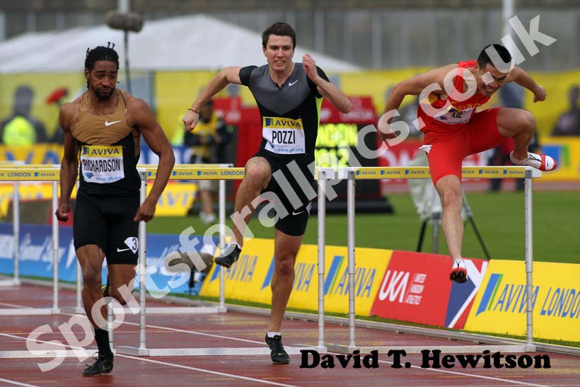 Andrew Pozzie, 110 metres hurdles, 2012 Samsung Diamond League, Crystal Palace, London.